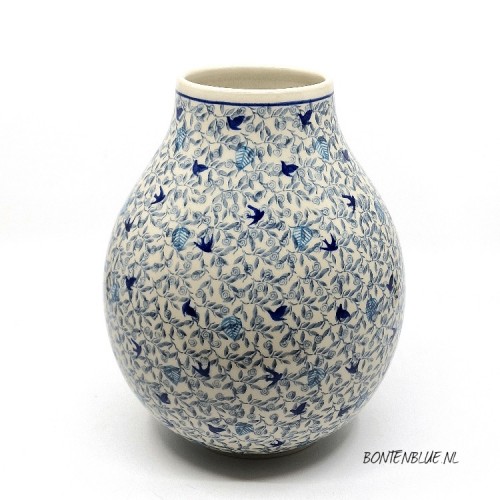 F14 Bunzlau Vase L H 24,5 cm decor 2289