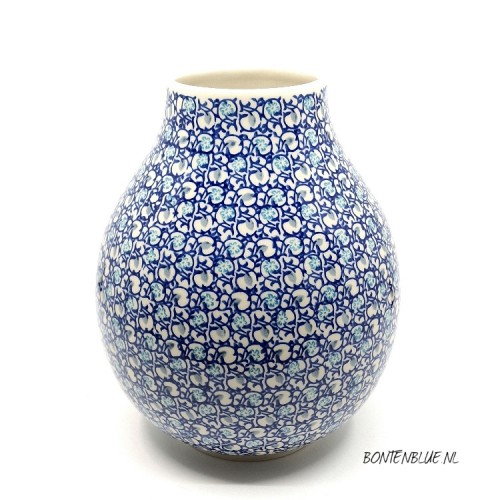 F14 Bunzlau Vase L H 24,5 cm decor 2616