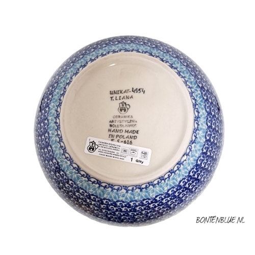 F15 Bunzlau Vase M 19,5 cm decor Unikat 4471 F15 Bunzlau Vase M 19,5 cm decor Unikat 4471