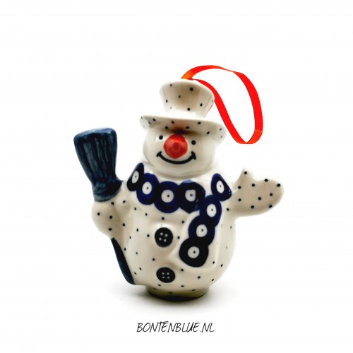 F62 Bunzlau Sneeuwpop decor 70A Kerst F62 Bunzlau Sneeuwpop decor 70A Kerst