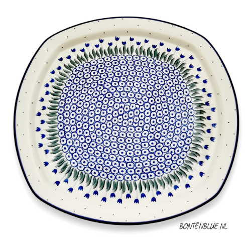 F83 Bunzlau Tray 30/30 cm decor 490AX