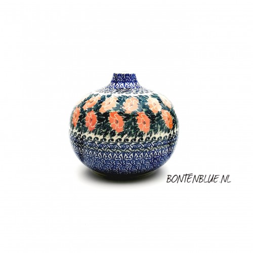 G15 Bunzlau Vase M 14 cm decor Unikat 1812 G15 Bunzlau Vase M 14 cm decor Unikat 1812