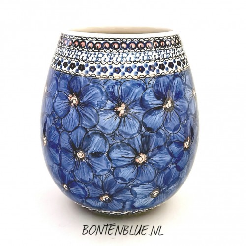G20 Bunzlau Vaas L H 21,5 cm decor Unikat 408 Poppy