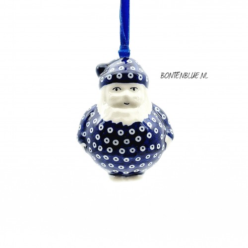 Bunzlau ornament Kerstman Unikat