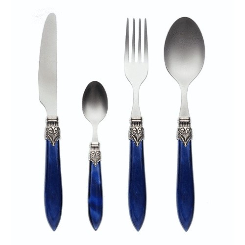Murano blue diner set