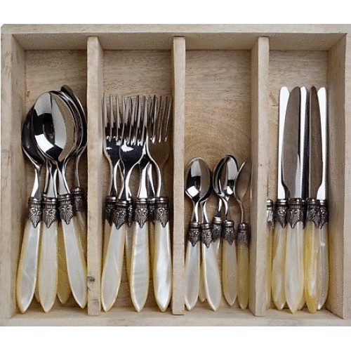 Murano diner set creme