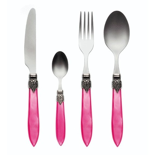 Murano pink diner set