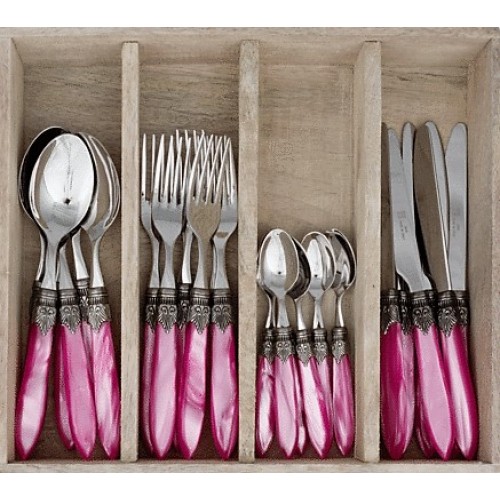 Murano pink diner set