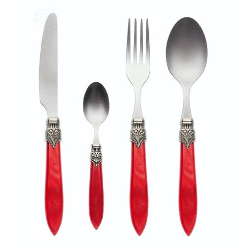 Murano vuur rood diner set