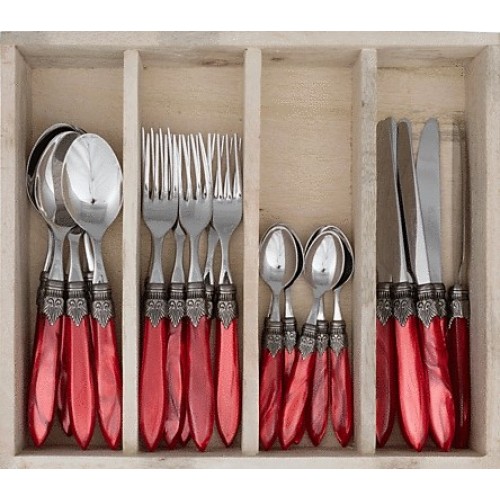 Murano vuur rood diner set