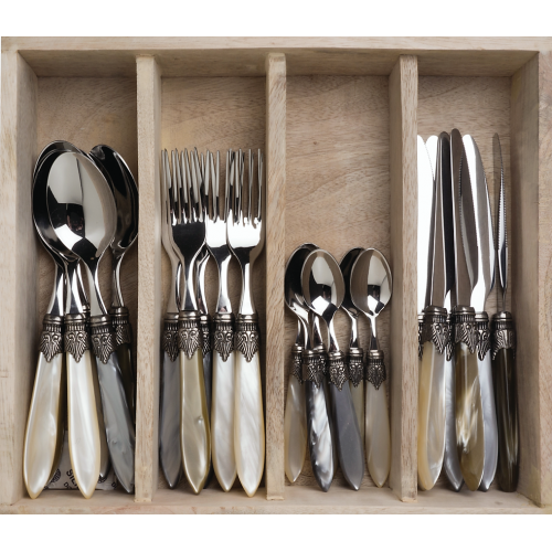 Murano chateau mix dinner 24-piece in wooden box