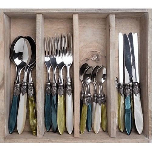 Murano forest mix dinner 24-piece in wooden box