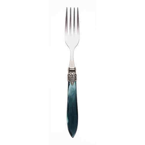 Murano cake fork dark geen Murano cake fork dark geen