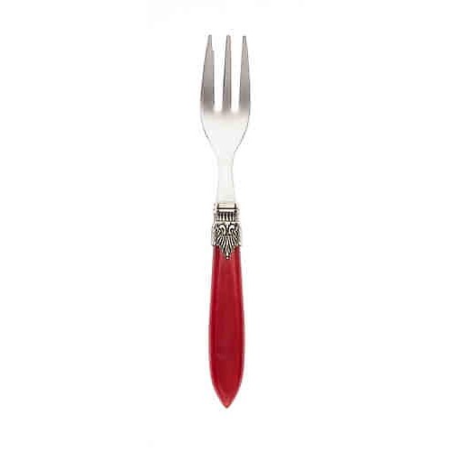 Murano cake fork fire red Murano cake fork fire red