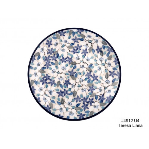 266 Bunzlau Lunch plate Ø 23,5 cm decor Unikat 4912X 266 Bunzlau Lunch plate Ø 23,5 cm decor Unikat 4912X